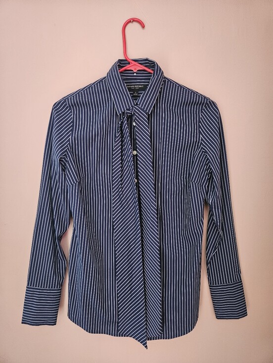 Banana Republic Tops - Banana Republic Riley Striped Tailored Shirt 2